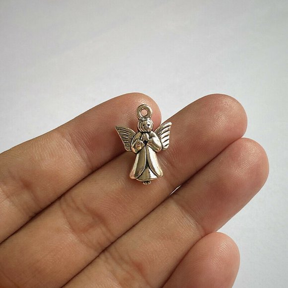 5 • Praying Angel Charms Pendant • DIY Jewelry - Picture 2 of 2